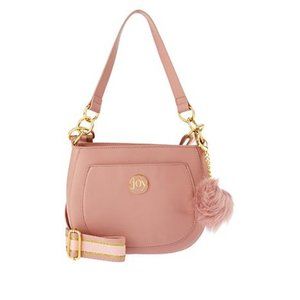 JOY Chic Leather Bag with Pompom Plus RFID Tech & Anti-Microbial NEW